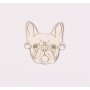 E0214-G-Link Bulldog decupaj  Argint 925 dimensiuni 11x12x0.33mm-1buc