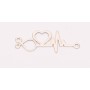 E0216-N-Link Stetoscop/Inima/Puls  Argint 925 dimensiuni 29x11x0.6mm