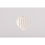 E0105-Pandantiv decupat argint 925 "Heart for engraving"  27x23mm 0.5mm