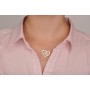 E0122 Charm inimioara "Mom"  25x22mm 0.6mm