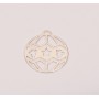 E0282-N-Pandant Glob Santa 16.5mm 0.33mm  1 buc