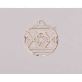E0286-N-Charm Glob Snowflake 16.5mm 0.4mm  1 buc