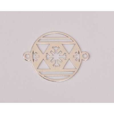 E0287-N-Link Glob Snowflake 16.5mm 0.4mm  1 buc