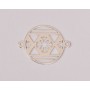 E0287-N-Link Glob Snowflake 16.5mm 0.4mm  1 buc