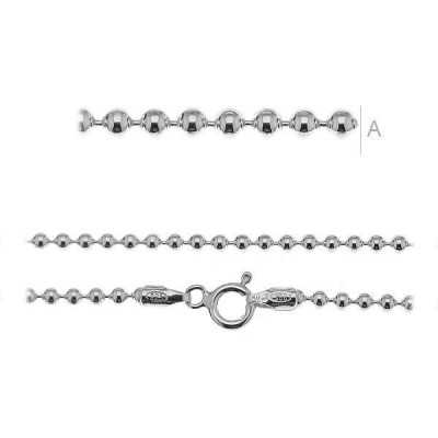G0453-Bratara argint 925 cu bilute 21 cm lungime-1buc