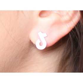 E0316 N Cercel din argint 925 Tik Tok 13x9mm 0.5mm