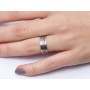 E0337 G Inel din argint reglabil motive grecesti vers. 1  latime 7mm 0.6mm