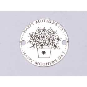 E0384 GS Link din argint Happy Mothers Day 16.5mm 0.33mm