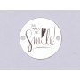 E0388 G Link din argint You make me smile  16.5mm 0.33mm