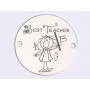E0396 G Link din argint Best teacher  16.5mm 0.33mm