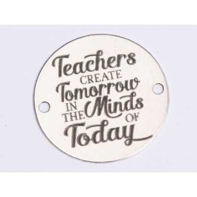 E0399 G Link din argint Teachers create Tomorrow   16.5mm 0.33mm