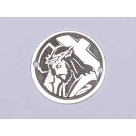 Link din Argint 925 Isus cu Crucea 16.5mm pentru Bratari si Bijuterii Personalizate E0429
