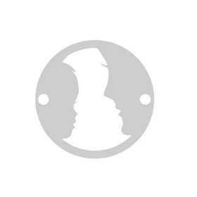 E0011-N-Link banut 16.5mm 0.33mm decupat cu model mama si copil 1 buc