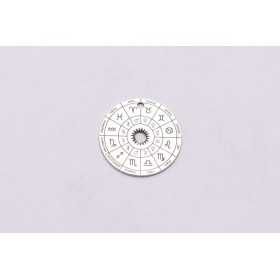 E0598 G Pandant argint 925 Zodii 14mm 0.5mm grosime